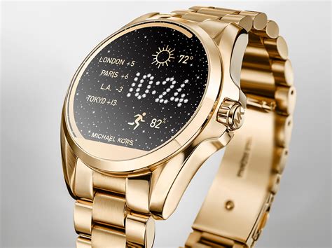 michael kors mens gold smartwatch